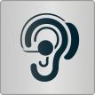 Piktogramm „Menschen mit Hörbehinderung“